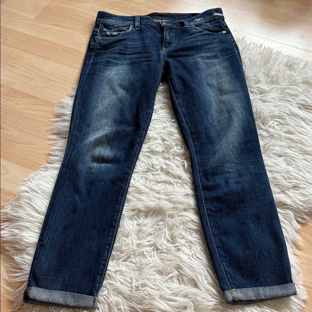 Joe’s 24” Kicker Midrise Cropped Cuffed Medium Wash Jeans 26 - Picture 2 of 10
